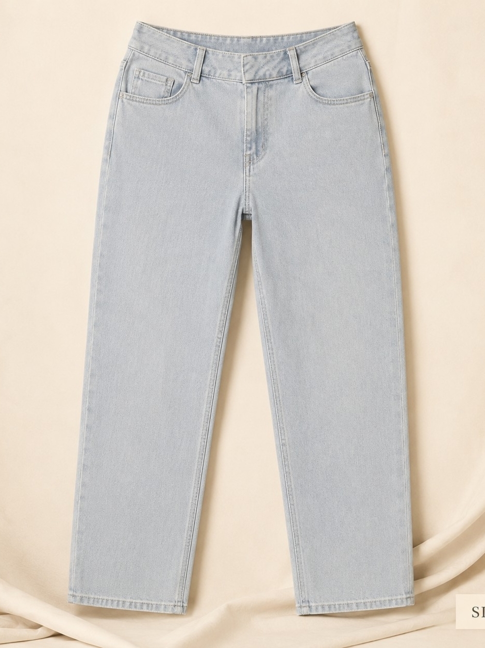 HALARA Light Blue Straight-Leg Jeans